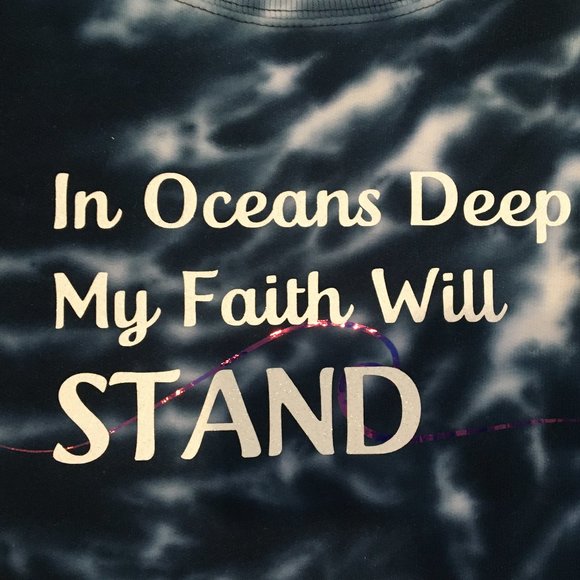 Tie Dye Sweatshirt, Blue & White Size Large and XLarge - Picture 3 of 4